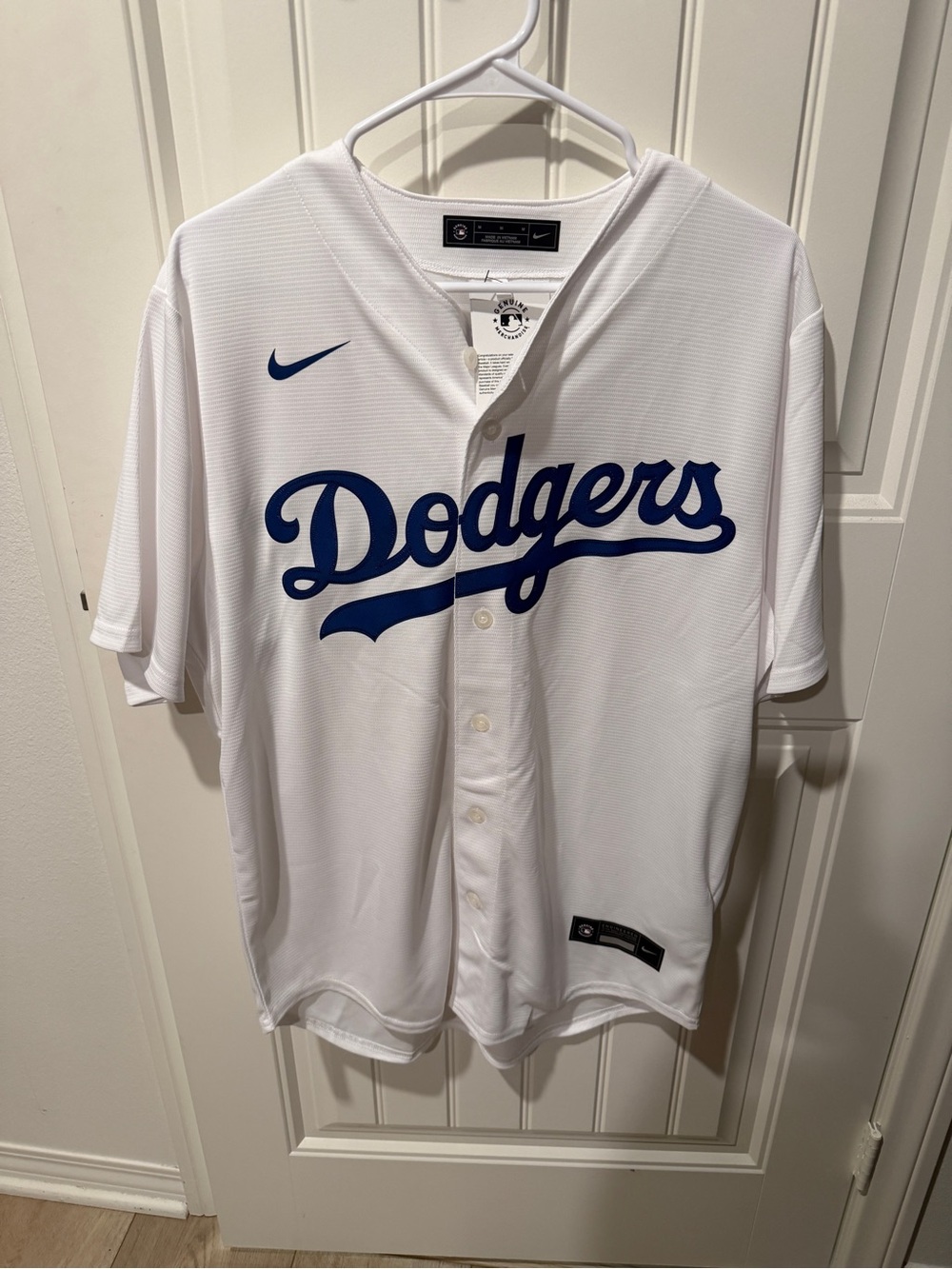 Genuine Merchandise Los Angeles Dodgers White and Blue Jersey